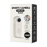 1080p Wi-Fi Magnetic Sports Camera - White — 04