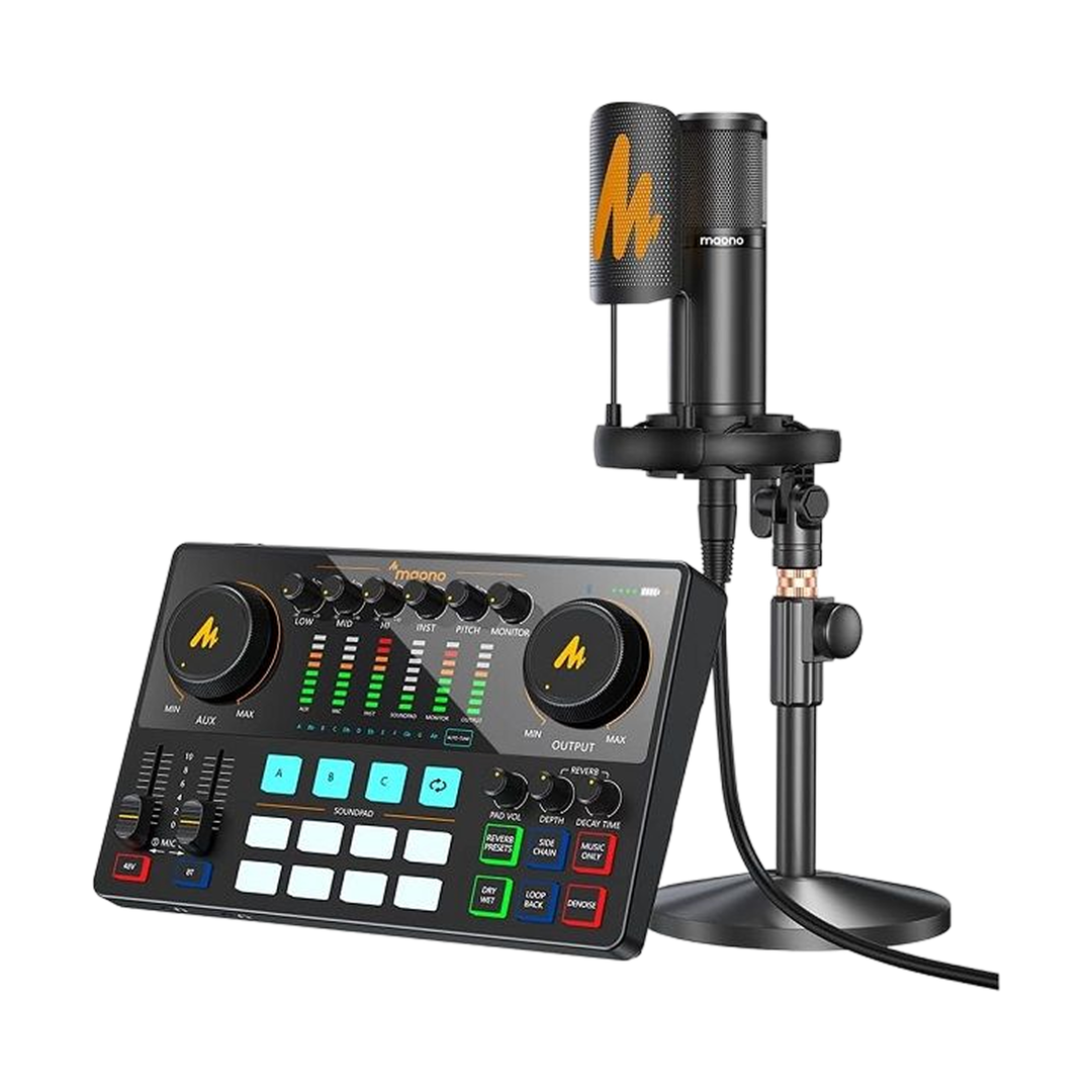 MAONO MaonoCaster E2 Podcast Mixer and Mic Bundle — 114 single 03