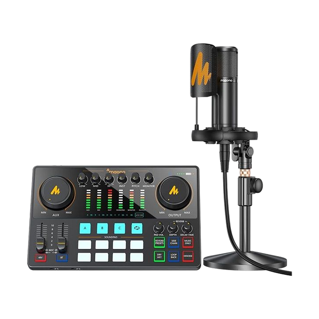 MAONO MaonoCaster E2 Podcast Mixer and Mic Bundle — 114 single 04