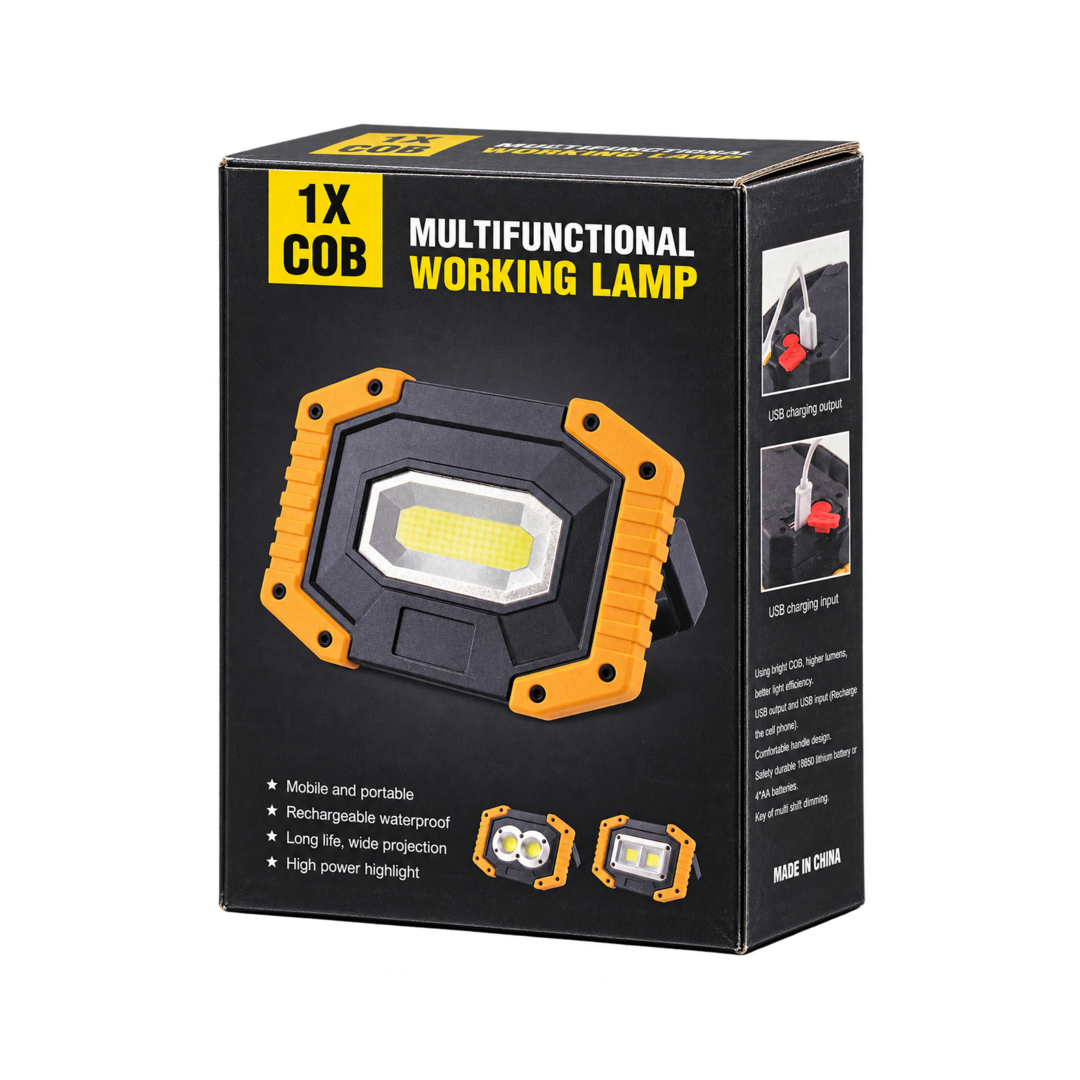 COB Rechargeable Work Light with USB Power Bank — 1x multifunctional working lamp 03