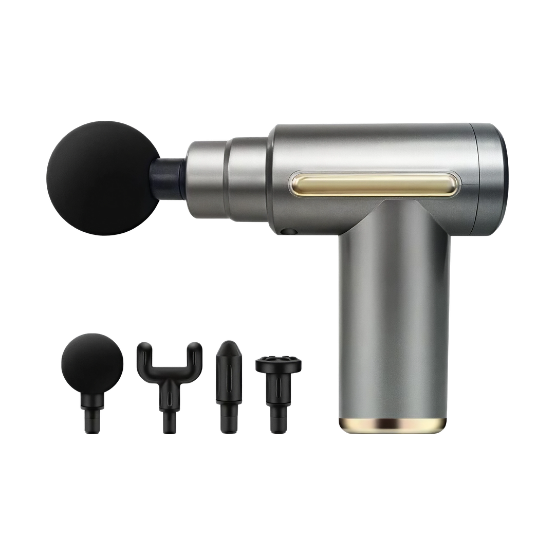 25W Mini Deep-Tissue Massage Gun - Black — product view