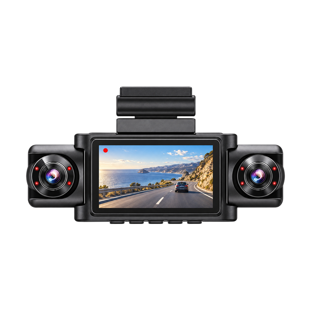 4-Channel 1080p Wi-Fi Dash Cam with 3-inch Screen — 01
