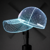43cm 3D Hologram Fan Display with 2m Stand and Remote — led wireframe cap display