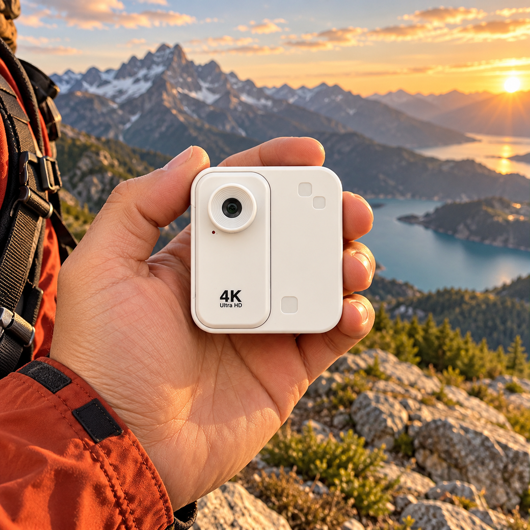 4K Wi-Fi Action Camera with 1.47-inch Screen - White — 08