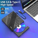 5-in-1 External DVD Drive with USB Hub — 05