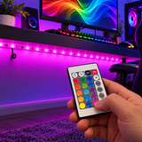 5m RGB LED Strip Light with Remote and 12V Adapter — 03