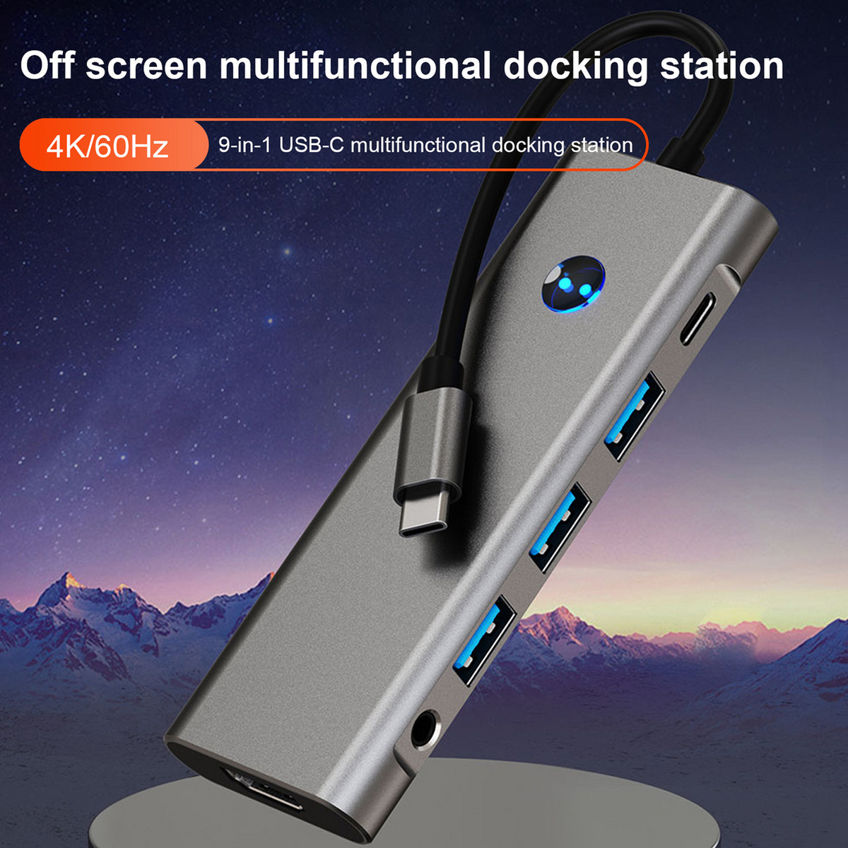 9-in-1 USB-C 4K Docking Station with Screen-Off Button — 04