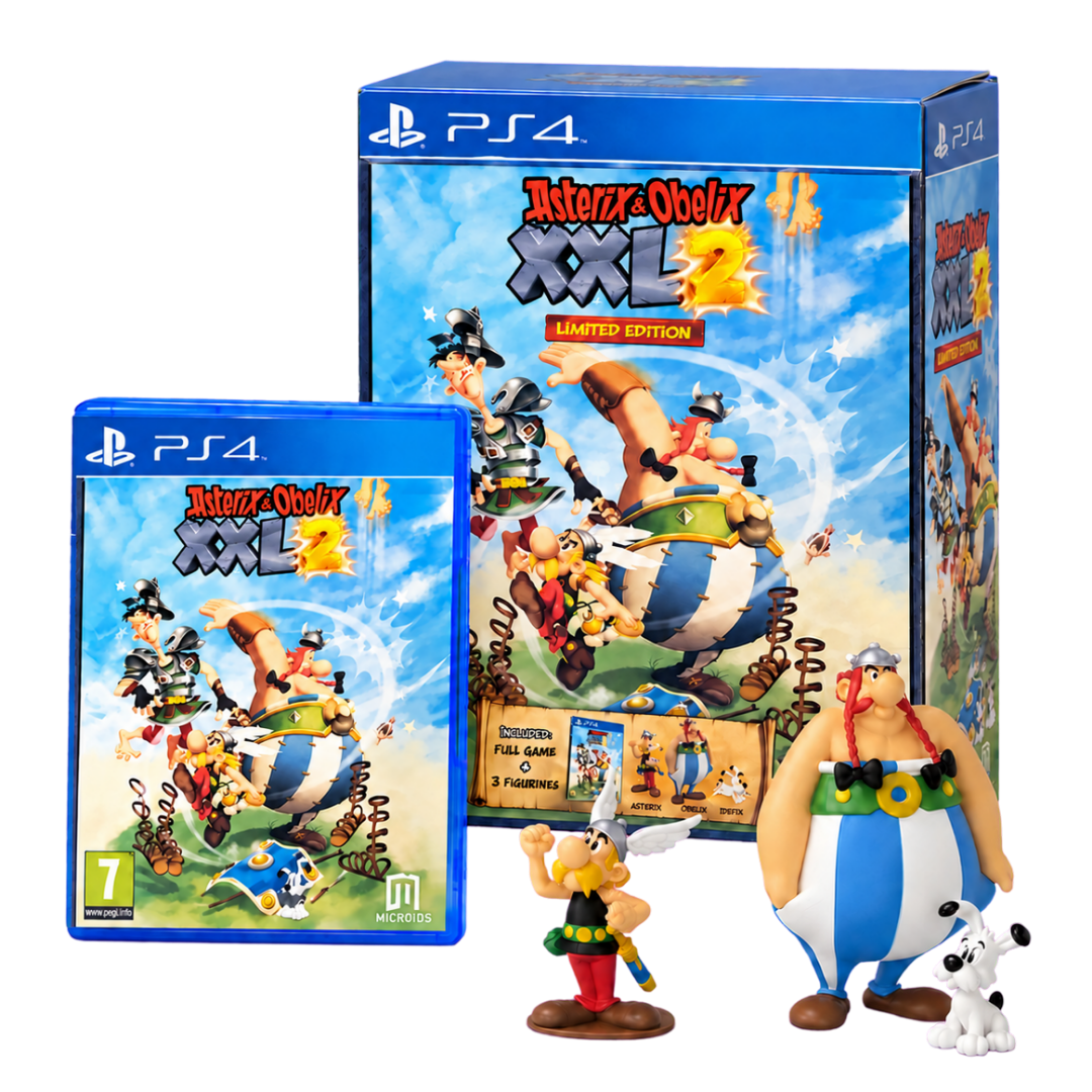 Asterix & Obelix XXL 2 - Limited Edition - PS4 — limited edition box and figurines