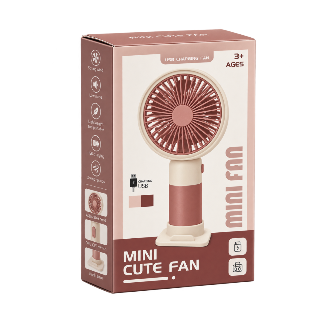 B399-10 Mini USB Fan with Phone Stand — cute charging 03