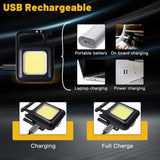 COB Rechargeable Keychain Light — 01