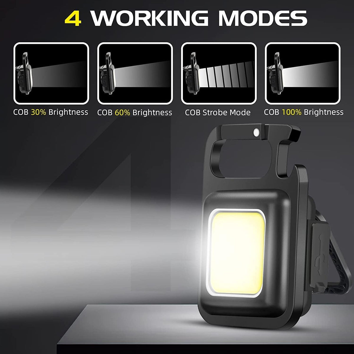 COB Rechargeable Keychain Light — 04