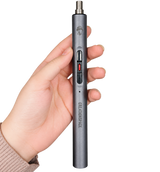CreationSpace Electric Precision Screwdriver with Magnetic Bits — gray handheld front