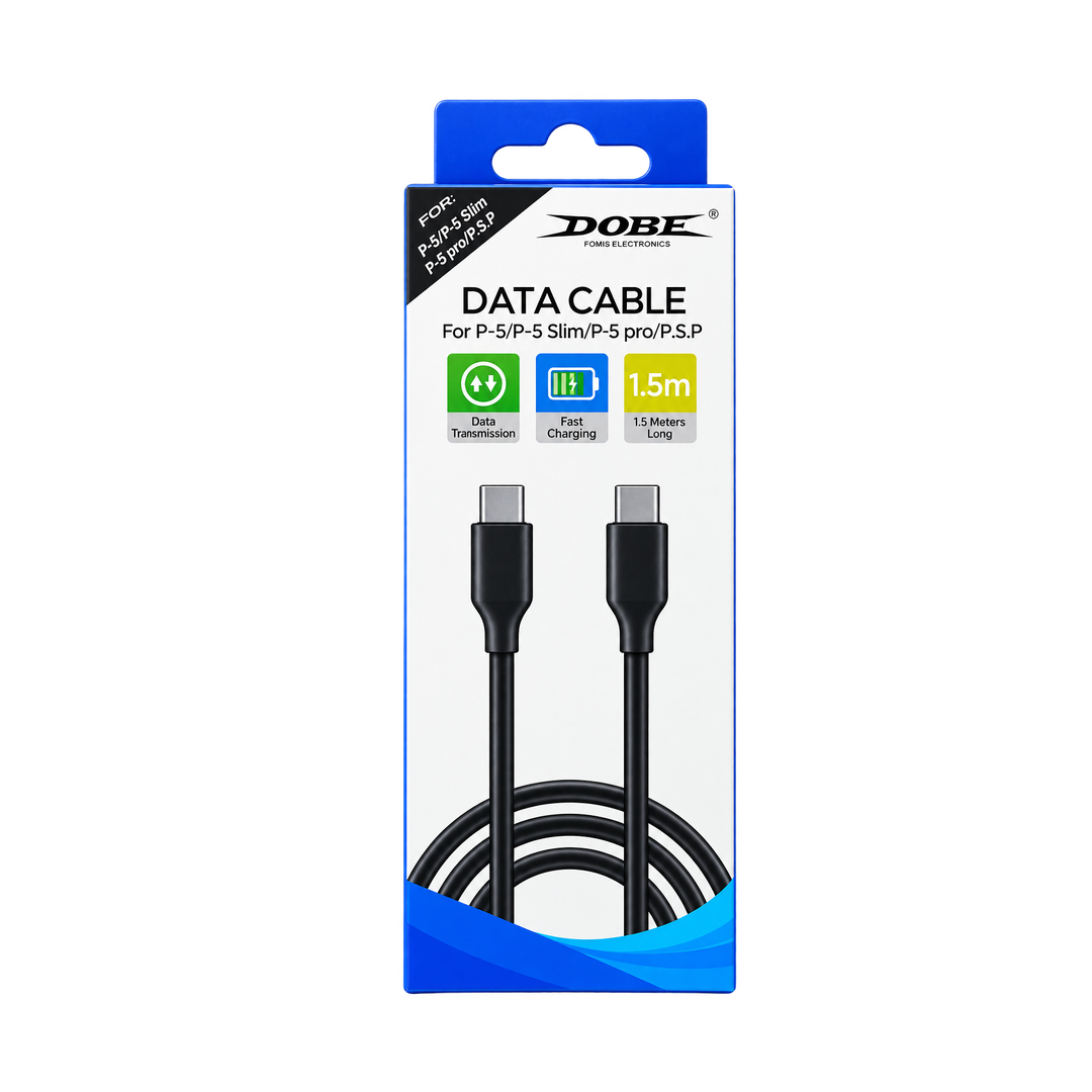 DOBE TP5-35102 1.5m USB-C Cable for PS5 and PlayStation Portal — packaging