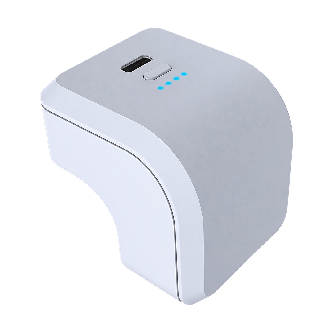 DOBE 1600mAh Battery Pack for PS5 DualSense and DualSense Edge — white product angled