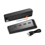 DOBE TP5-0576 4-Port USB Hub for PS5, PC and Laptop — black product set