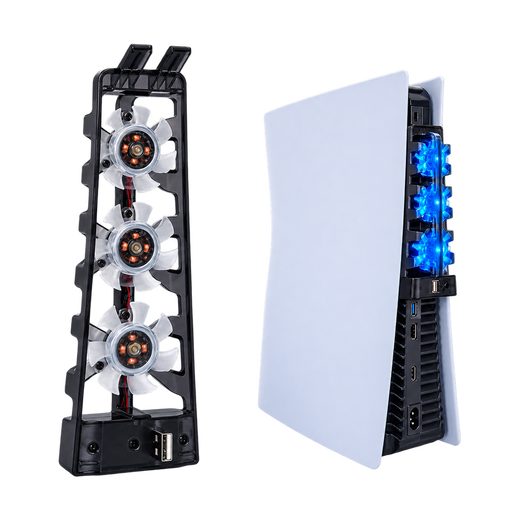 DOBE TP5-1523E Cooling Fan for Original PS5 (Fat) — dobe black installed