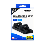 DOBE Dual Charging Dock for PS4 DualShock 4 Controllers — black packaging