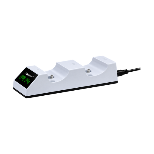 DOBE TP5-0508M Dual Charging Dock with LED Display for PS5 - White — white front