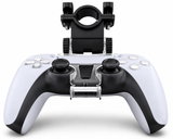 DOBE TP5-0573 Phone Clip and Holder for PS5 DualSense Controller — black in use