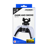 DOBE TP5-0573 Phone Clip and Holder for PS5 DualSense Controller — black packaging