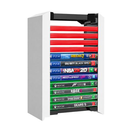 DOBE Storage Stand for Game Cases and Discs — box white loaded