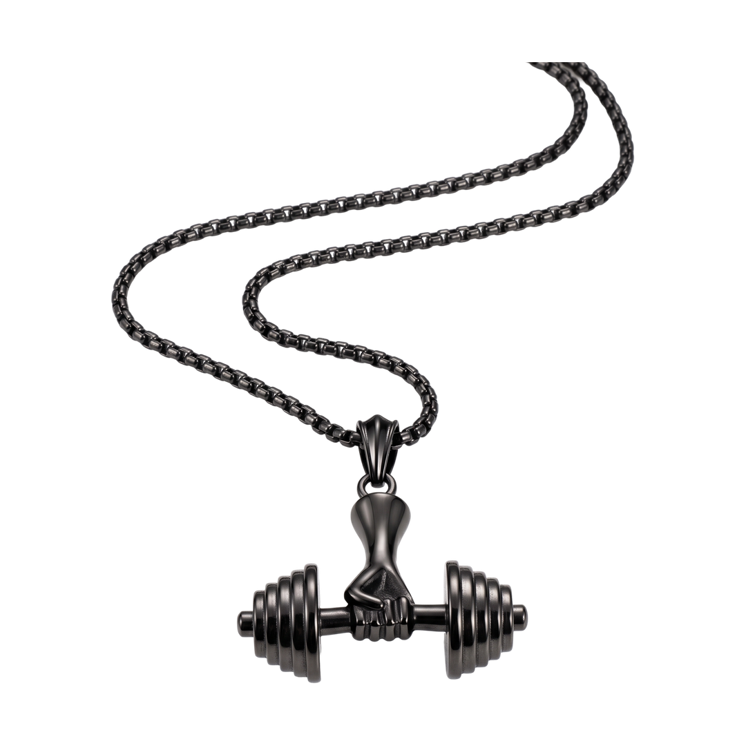 Dumbbell Pendant Necklace — 01