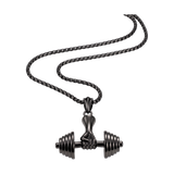 Dumbbell Pendant Necklace — 01