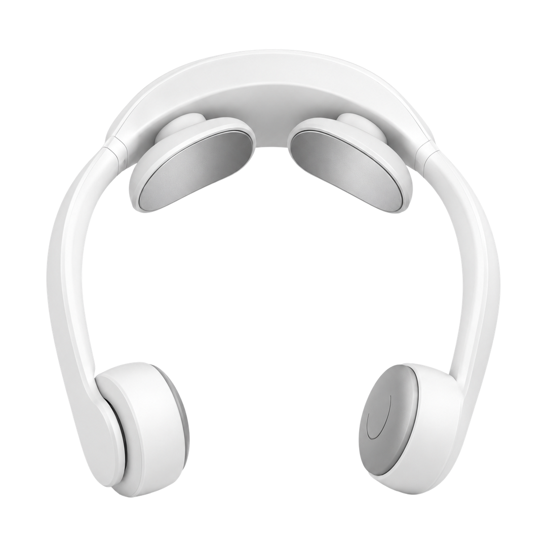 Electric Pulse Neck Massager - White — 01