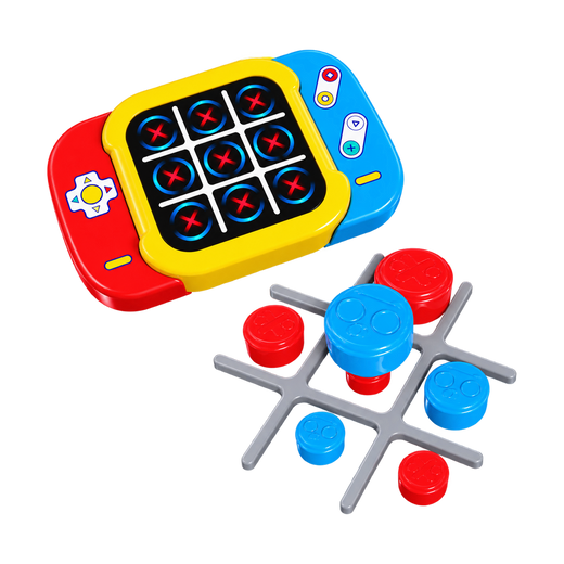 Electronic Tic-Tac-Toe 2-in-1 Handheld Game — handheld