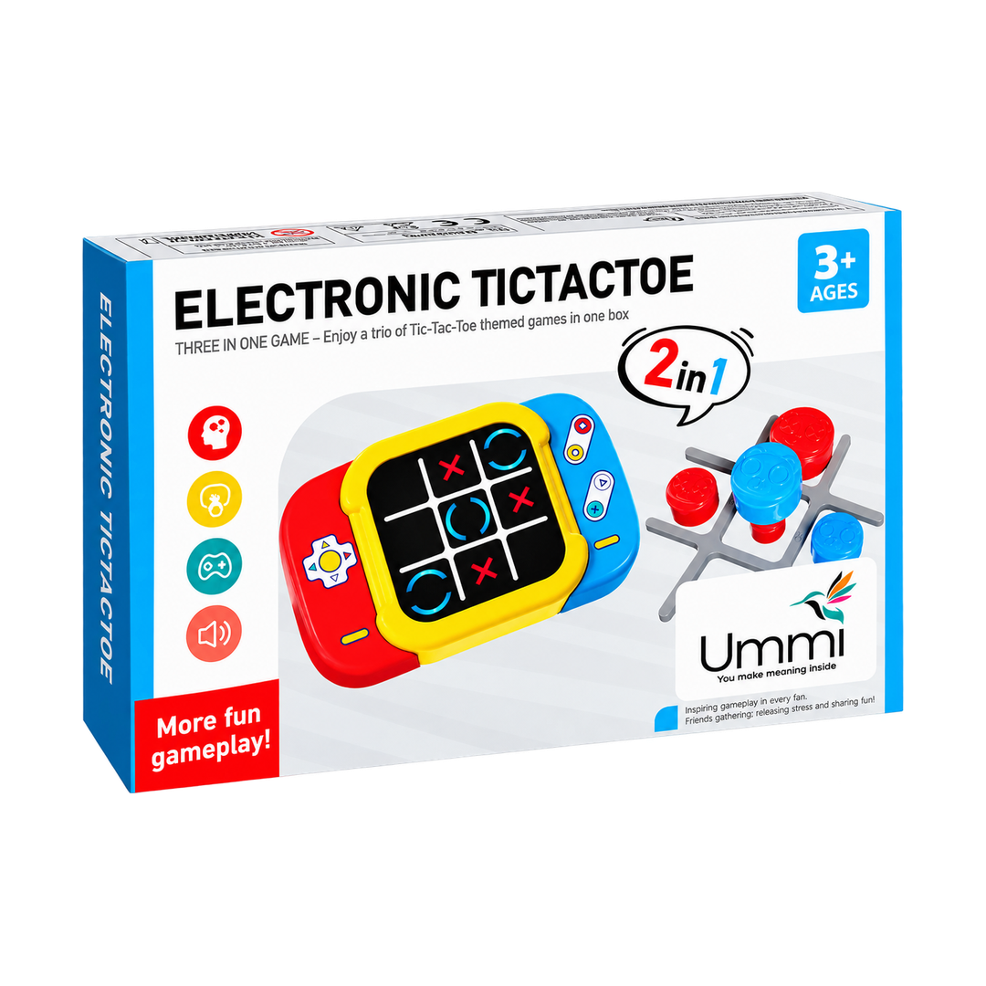 Electronic Tic-Tac-Toe 2-in-1 Handheld Game — box