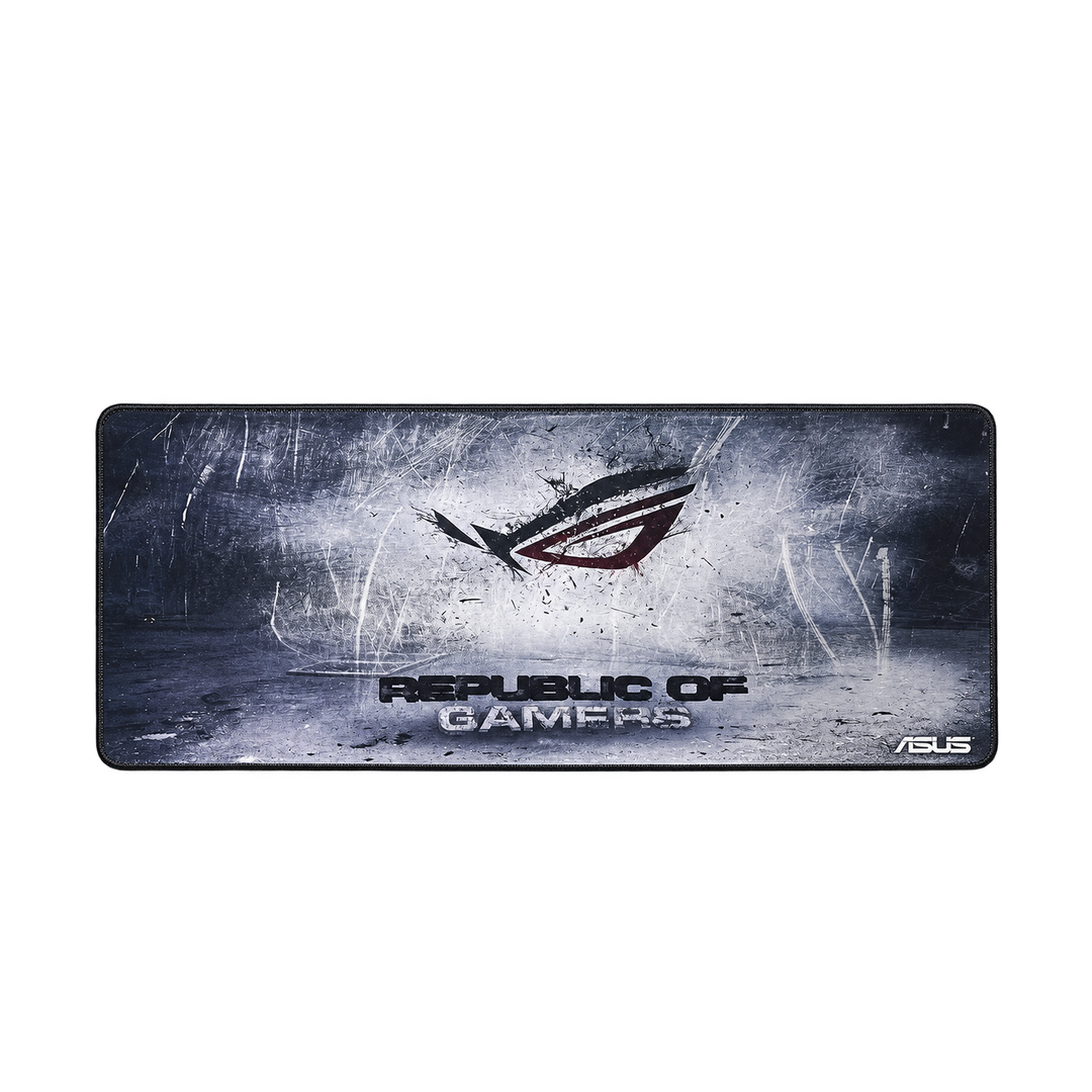 Extended Gaming Mouse Pad — scratched metal 01