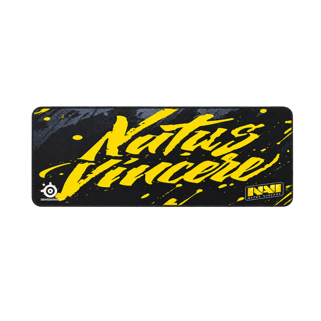 Extended Gaming Mouse Pad — yellow script 01