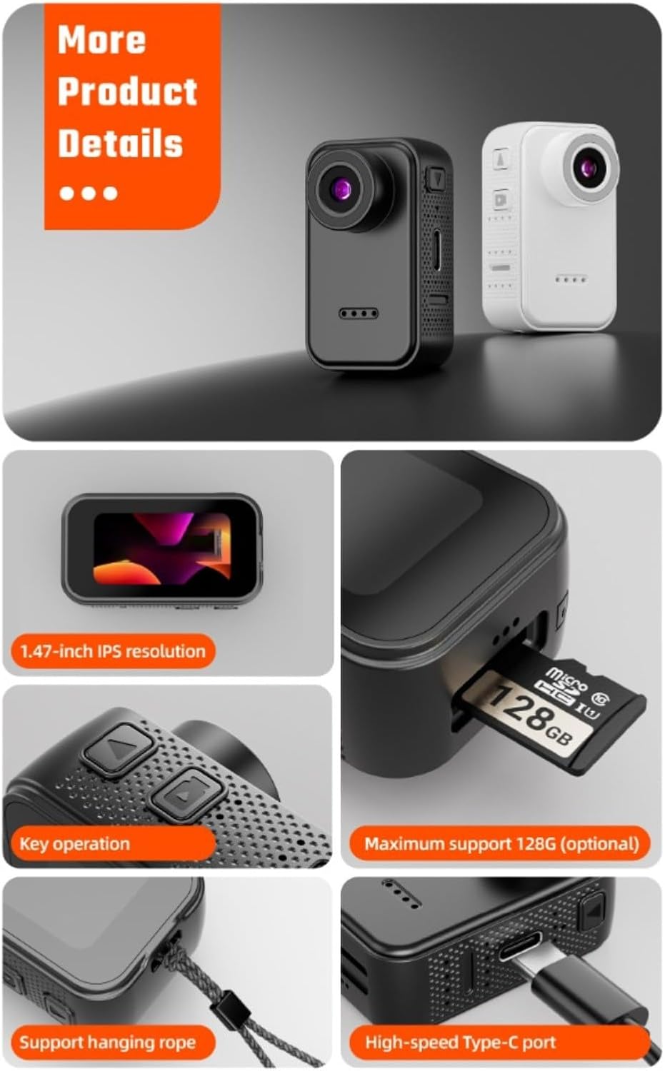 F2 Thumb Camera with 1.47-inch Display — 4k 05