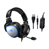 GAMELITE G1P Gaming Headset - Blue LED — black accessories