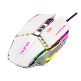 BAJEAL G7 7D Macro Gaming Mouse — white rear angle