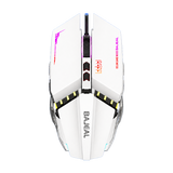 BAJEAL G7 7D Macro Gaming Mouse — white top