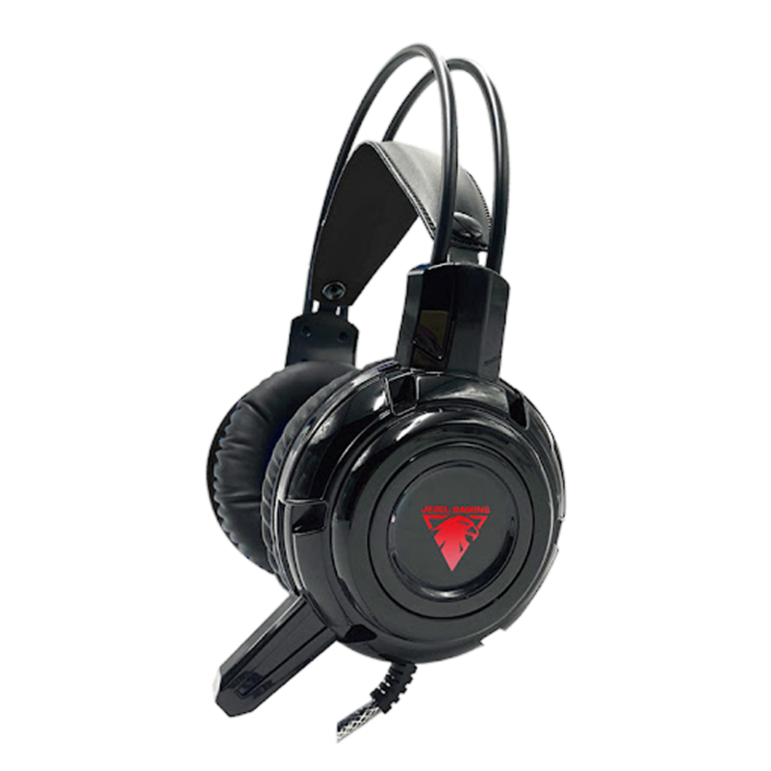JEDEL GH-559 RGB Gaming Headset — black angled