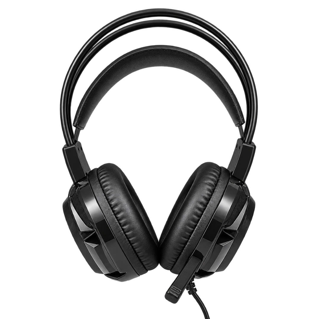 JEDEL GH-559 RGB Gaming Headset — black front
