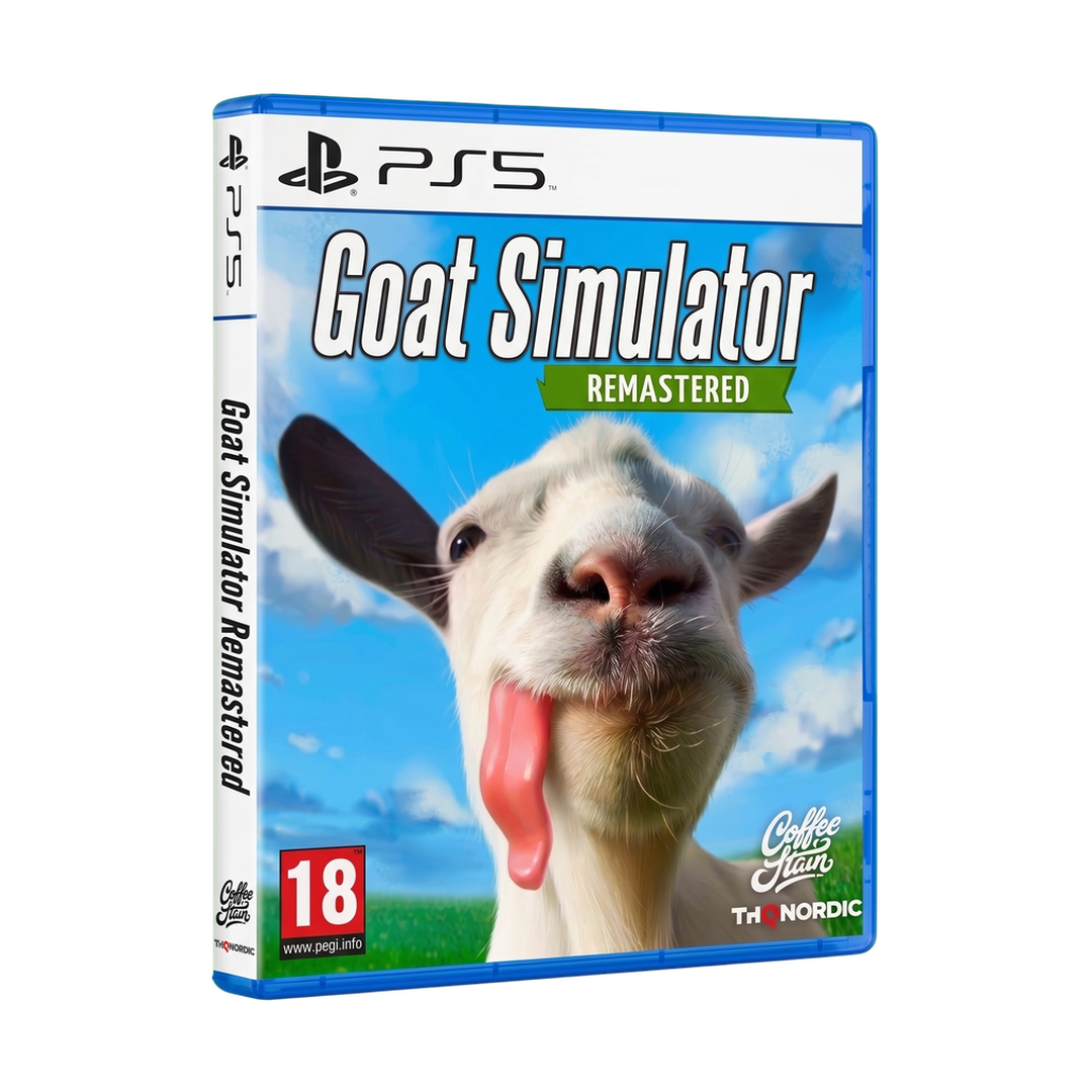 Goat Simulator: Remastered - PS5 — angled case