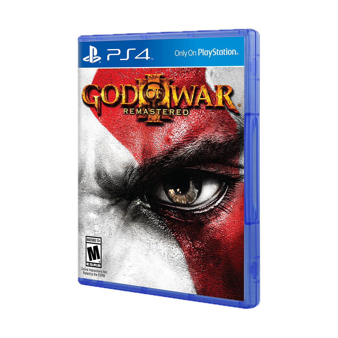 God of War III Remastered - PS4 — angled case