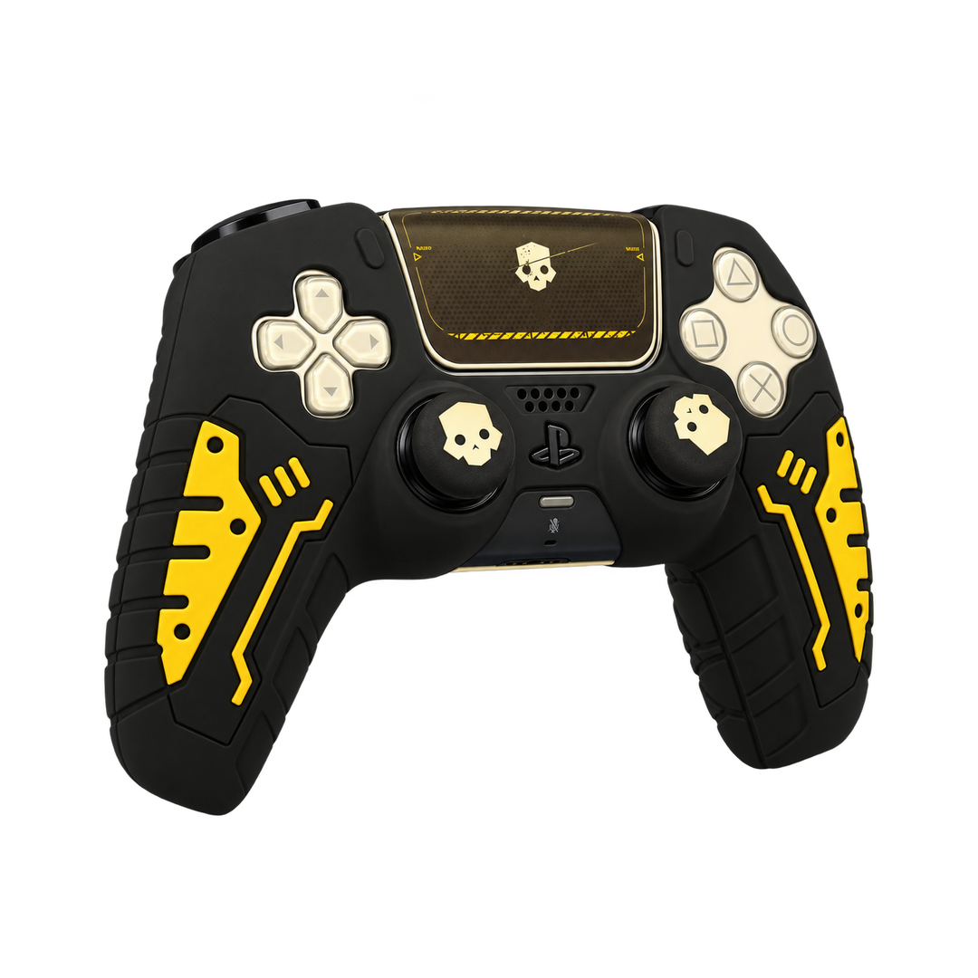 Gold Skull Silicone Skin for PS5 DualSense Controller — 01