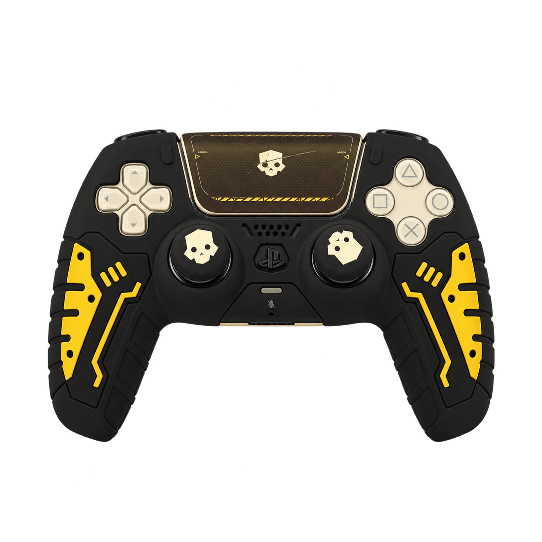 Gold Skull Silicone Skin for PS5 DualSense Controller — 02