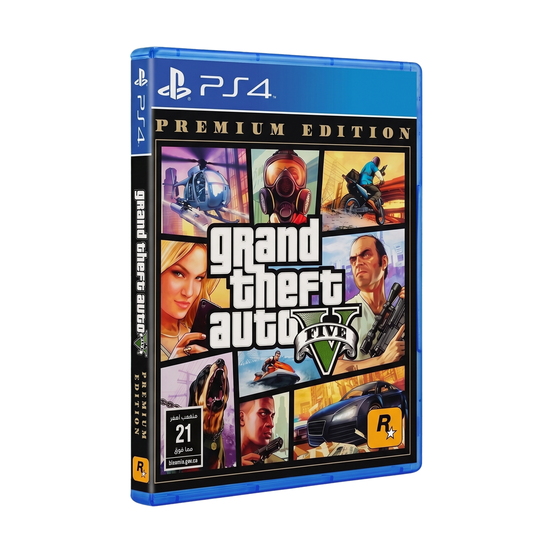 Grand Theft Auto V: Premium Edition - PS4 — angled case