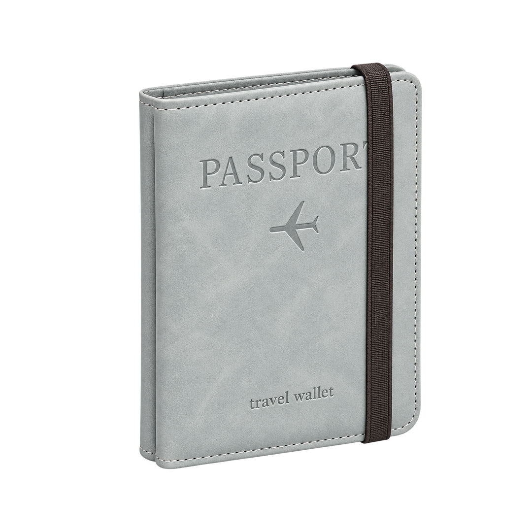 Travel Passport Wallet - Gray — 01