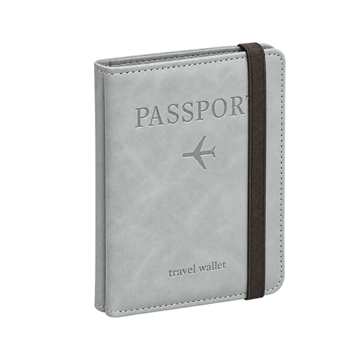 Travel Passport Wallet - Gray — 01