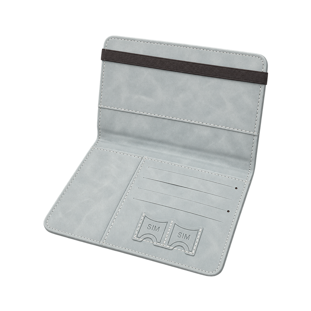 Travel Passport Wallet - Gray — 04