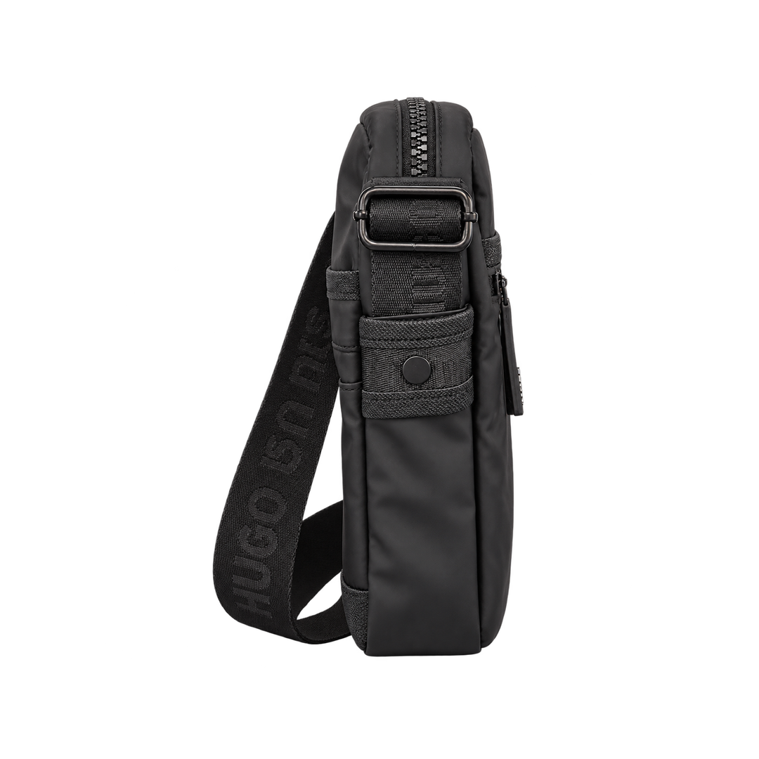 HUGO Crossbody Bag - Black, Front Logo — 05