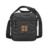 HUGO Crossbody Bag - Black, Square Logo — 01