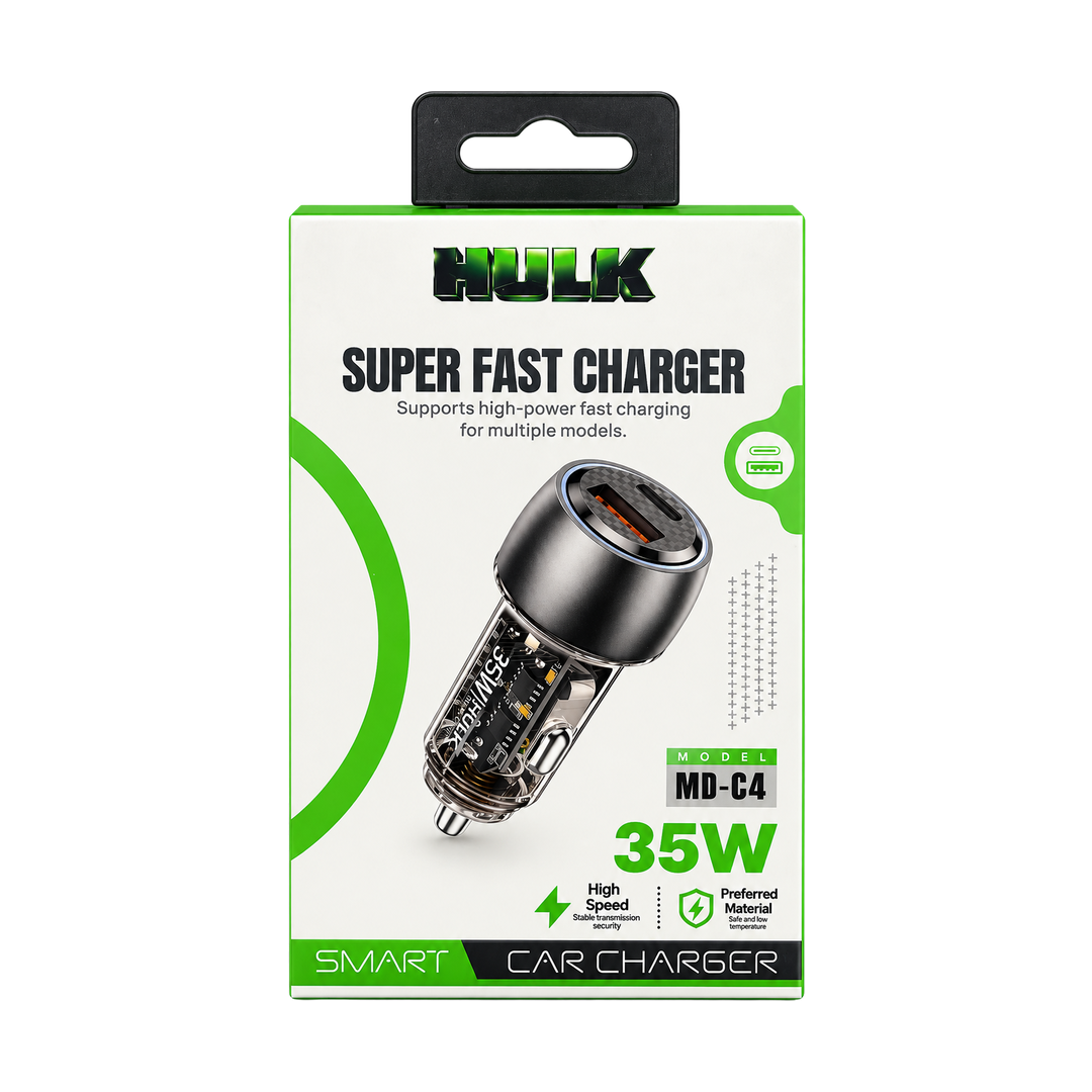 HULK MD-C4 35W Dual-Port Car Charger — mb super fast 01