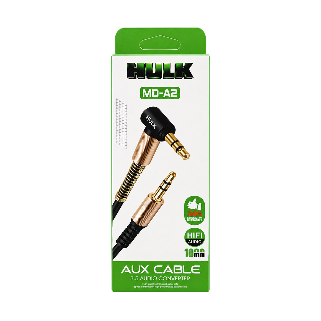 HULK MD-A2 3.5mm AUX Cable - 1m — 03